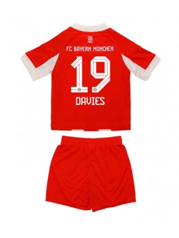 Bayern Munich Alphonso Davies #19 Replika Hemmakläder Barn 2025-26 Kortärmad (+ byxor)